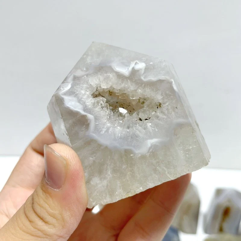 21 Pieces Geode Druzy Agate Four-sided Tower Point - Image 8