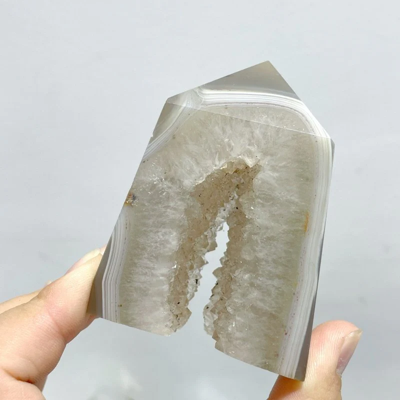 21 Pieces Geode Druzy Agate Four-sided Tower Point - Image 2
