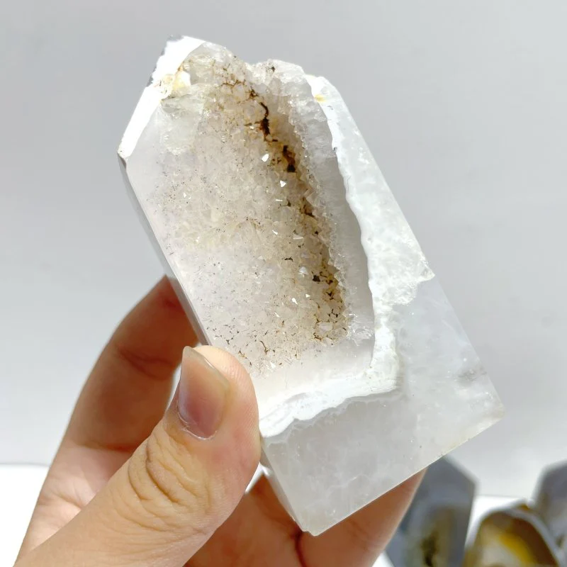 21 Pieces Geode Druzy Agate Four-sided Tower Point - Image 6