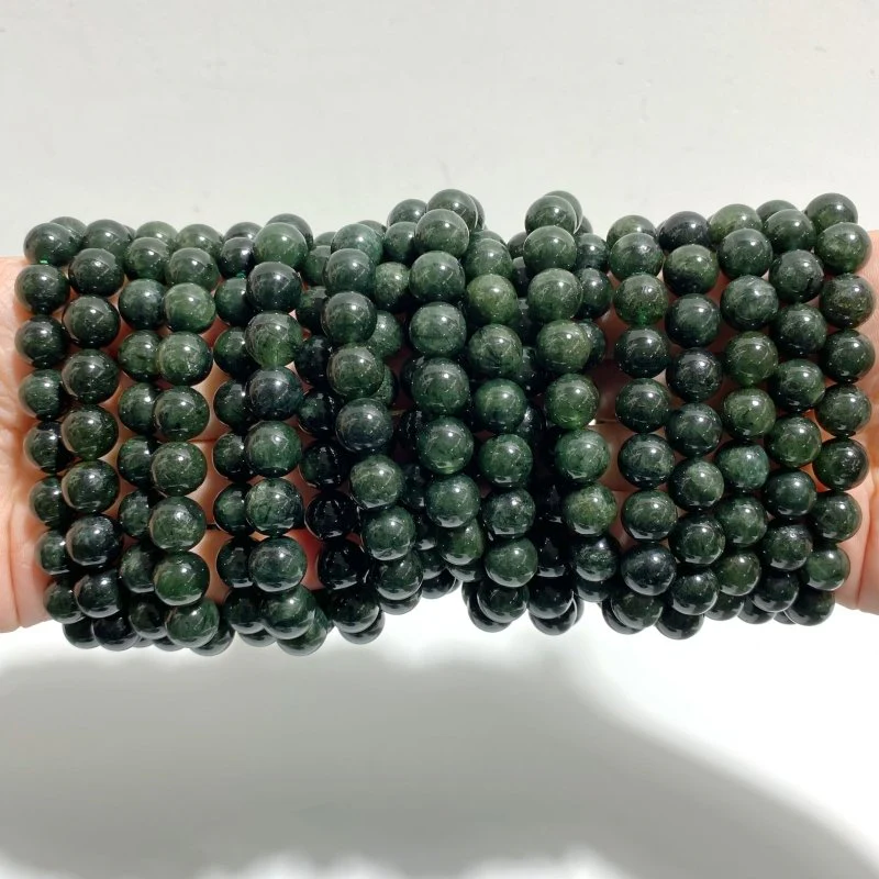 21 Pieces Green Full Rutile Quartz Bracelets