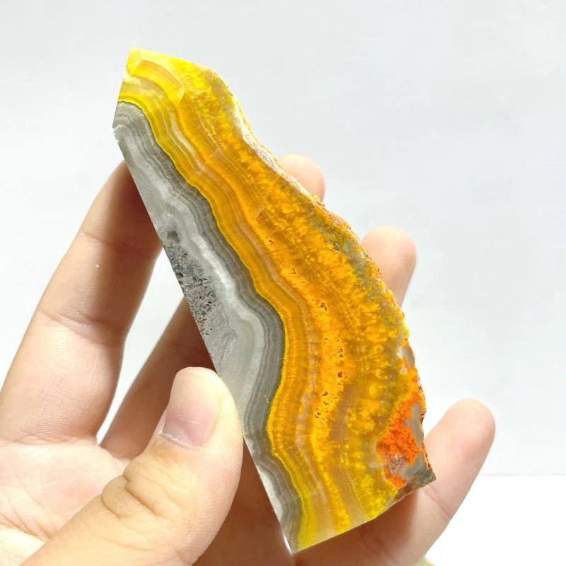 22 Pieces Deep Yellow Bumble Bee Jasper Raw Side Point - Image 4