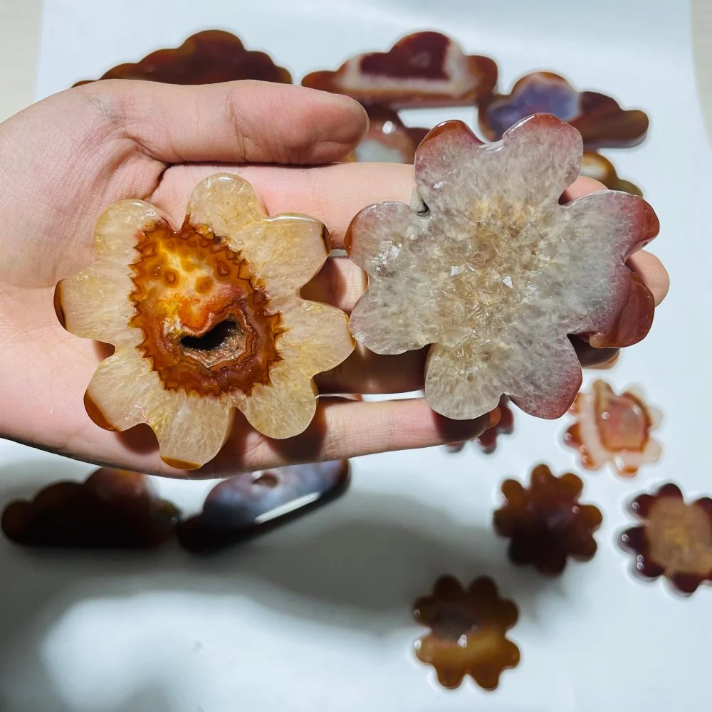 23 Pieces Geode Carnelian Carving - Image 5