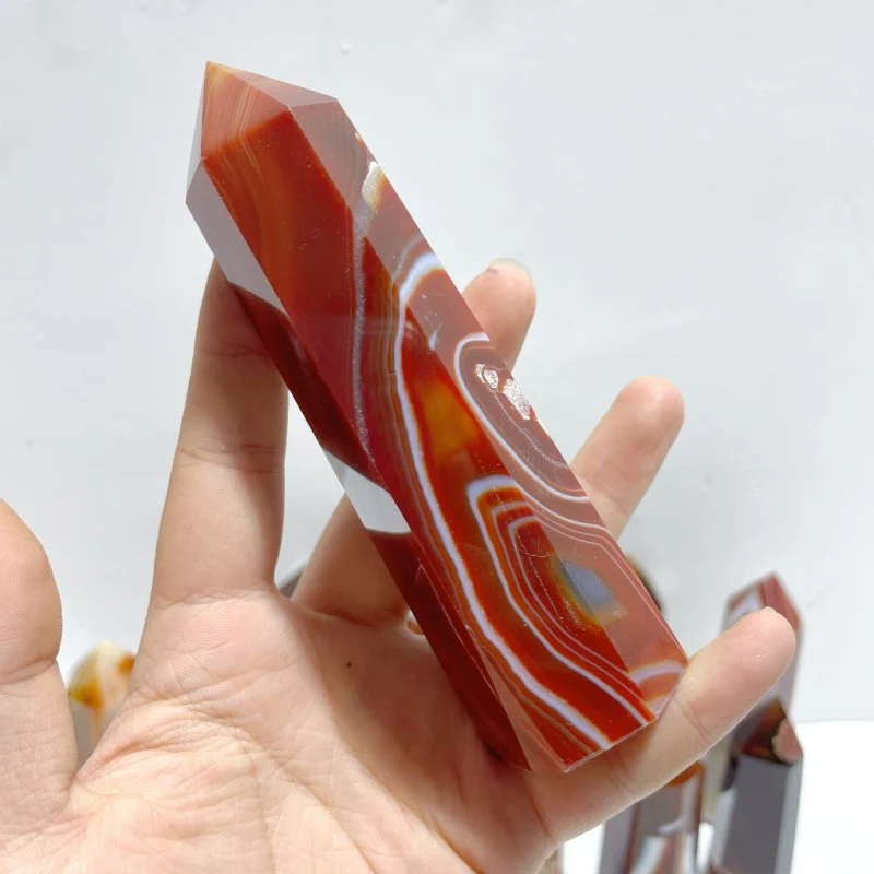 23 Pieces Carnelian Mixed Quartz Tower Point - Image 3