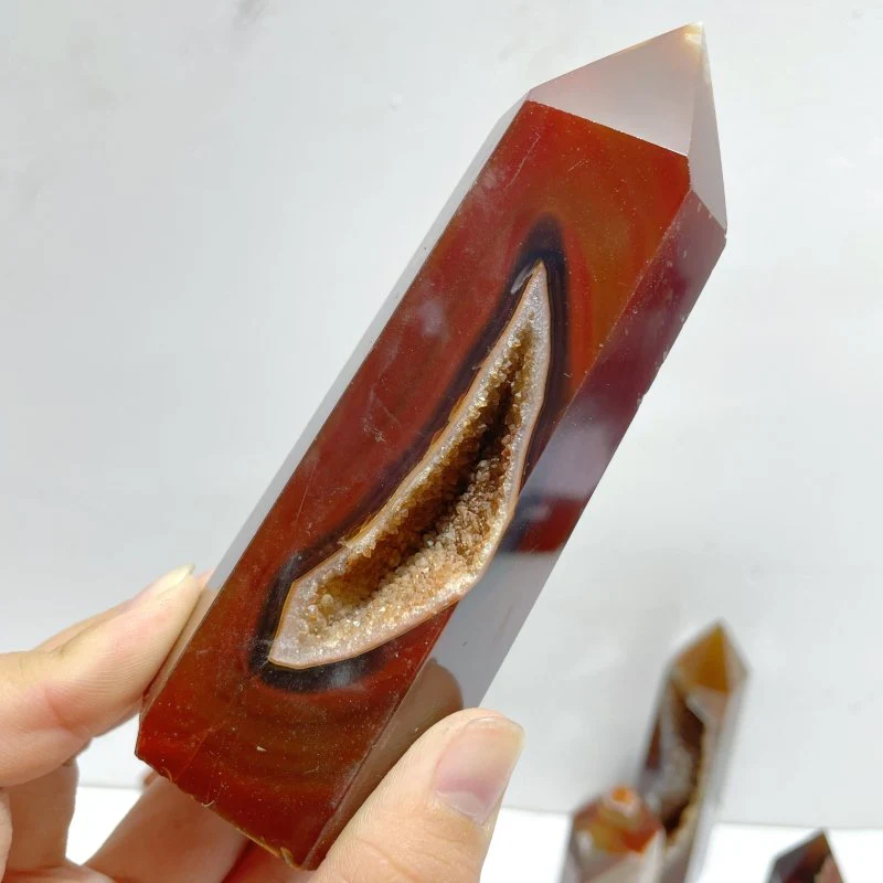 23 Pieces Carnelian Mixed Quartz Tower Point - Image 4