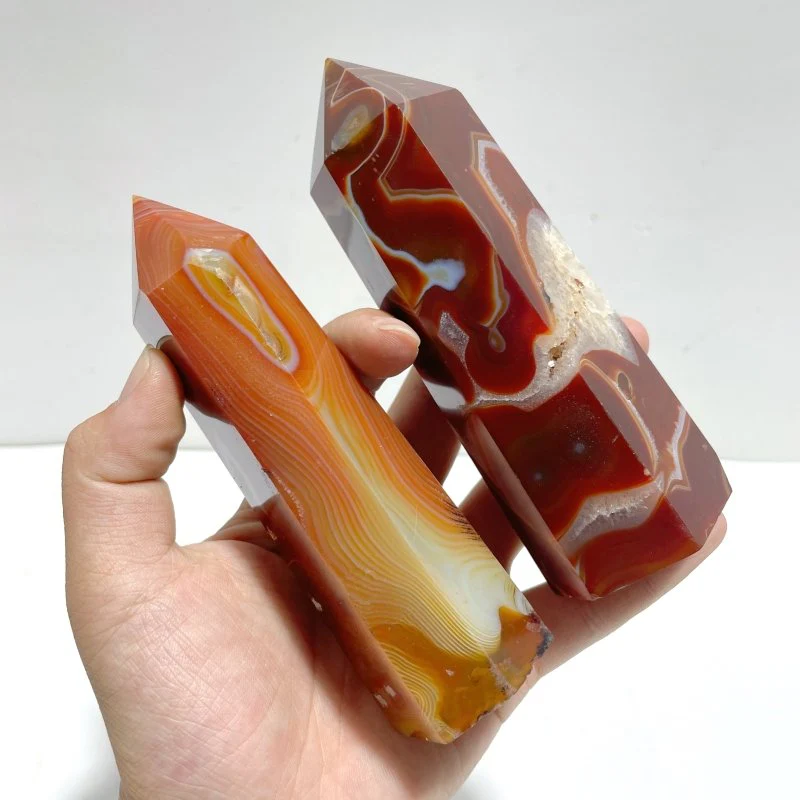 23 Pieces Carnelian Mixed Quartz Tower Point - Image 7