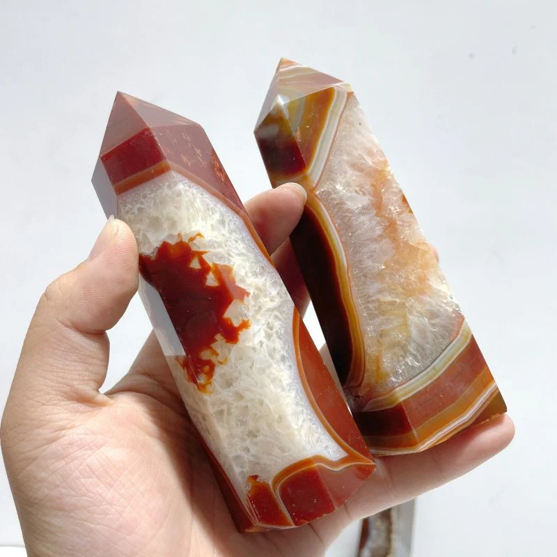 23 Pieces Carnelian Mixed Quartz Tower Point - Image 8