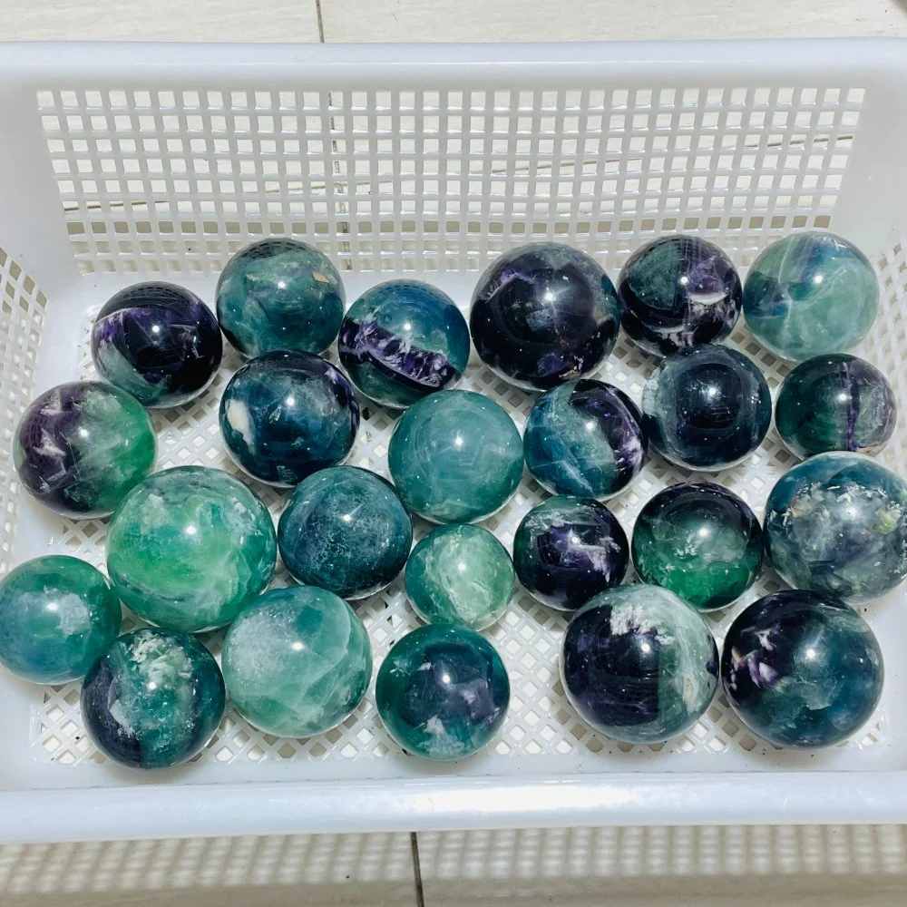 24 Pieces Feather Fluorite Sphere Ball - Image 8