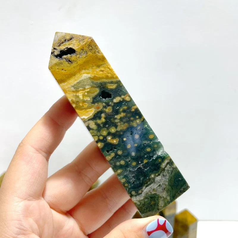 25 Pieces Ocean Jasper Four-sided Point #4 - Image 2