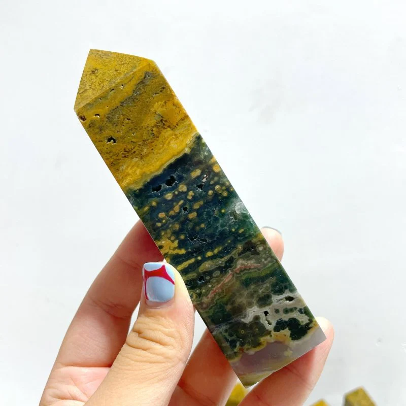 25 Pieces Ocean Jasper Four-sided Point #4 - Image 3