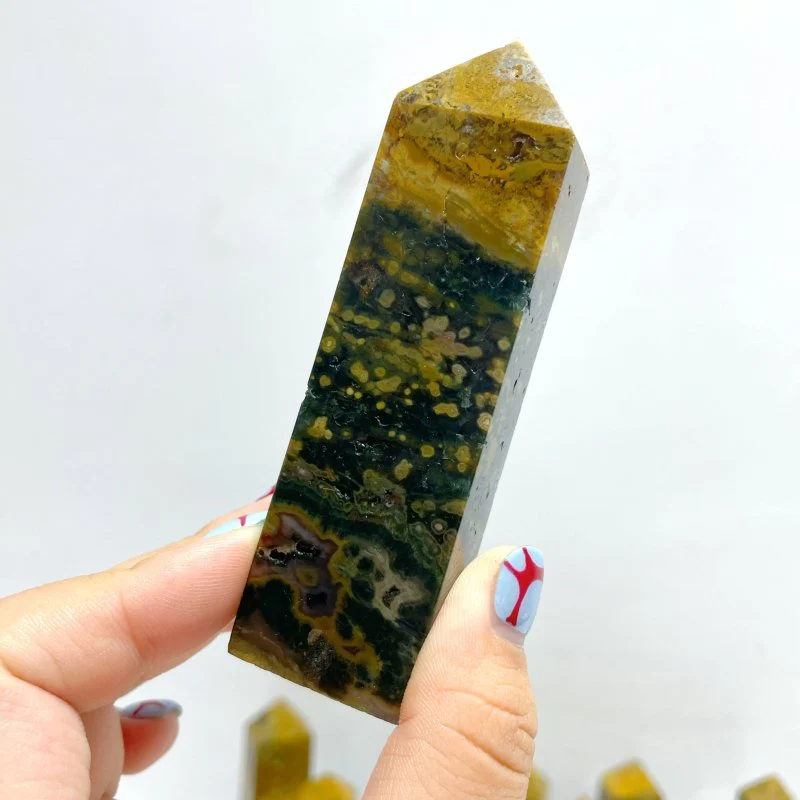 25 Pieces Ocean Jasper Four-sided Point #4 - Image 4