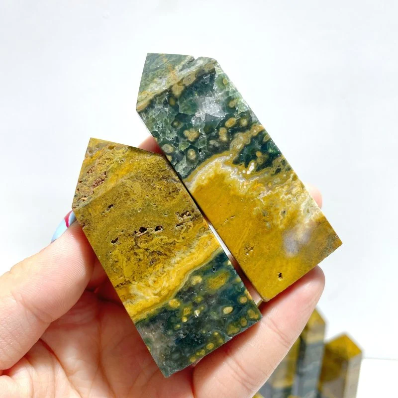 25 Pieces Ocean Jasper Four-sided Point #4 - Image 5