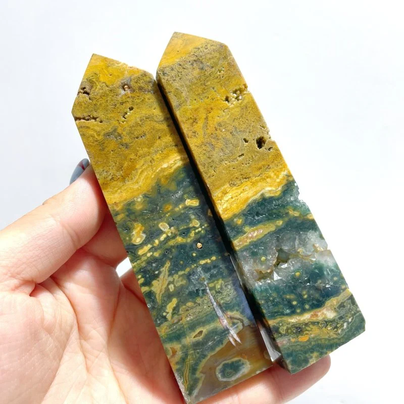25 Pieces Ocean Jasper Four-sided Point #4 - Image 6