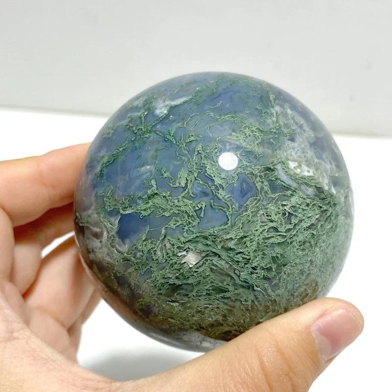 27 Pieces Moss Agate Spheres Ball - Image 3