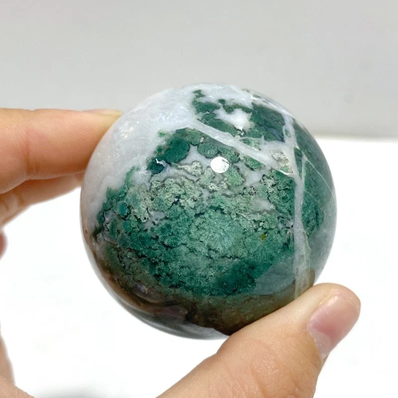 27 Pieces Moss Agate Spheres Ball - Image 6