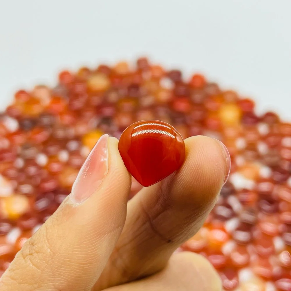 258 Pieces Mini Carnelian Heart DIY Pendant - Image 2