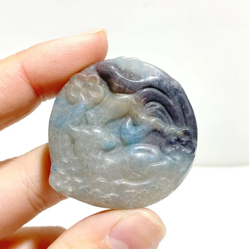 26 Pieces Trolleite Stone Deer Carving Clearance