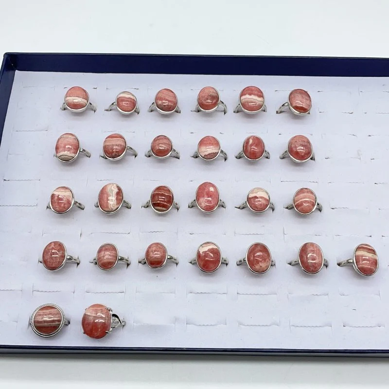 27 Pieces Rhodochrosite Different Styles Ring - Image 2