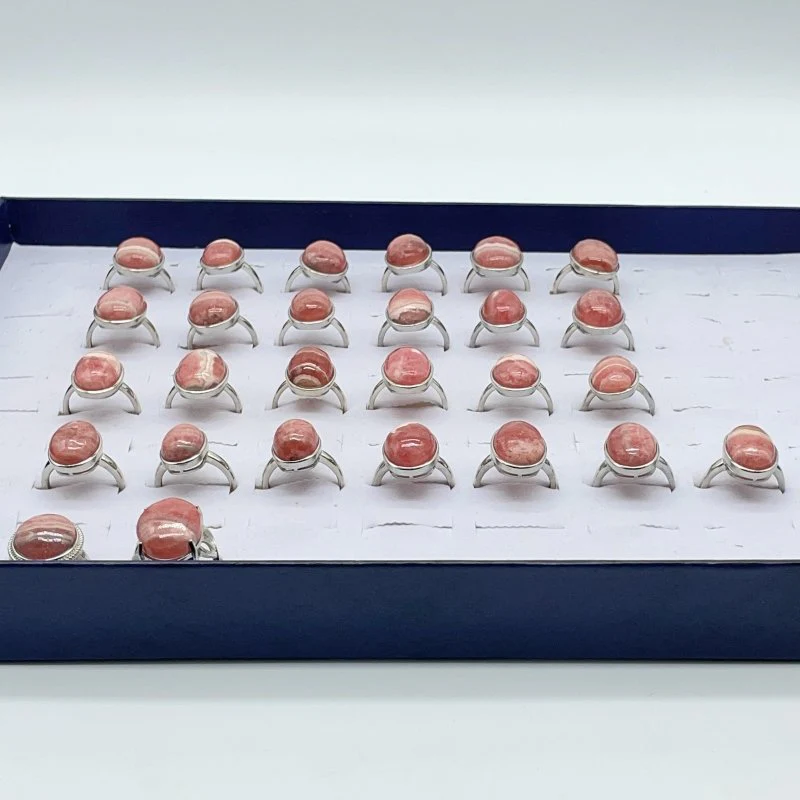 27 Pieces Rhodochrosite Different Styles Ring - Image 3
