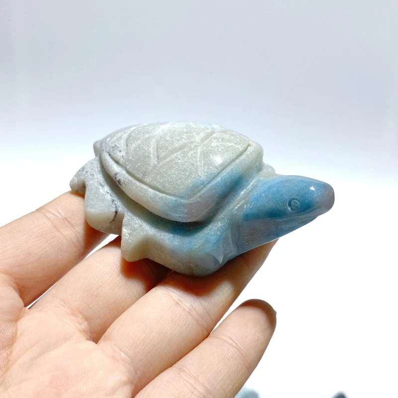 27 Pieces Trolleite Stone Sea Turtles Carving - Image 2