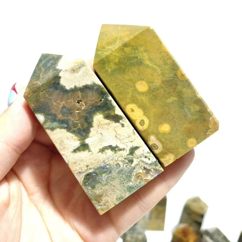 28 Pieces Ocean Jasper Four-sided Point #5 - Image 5