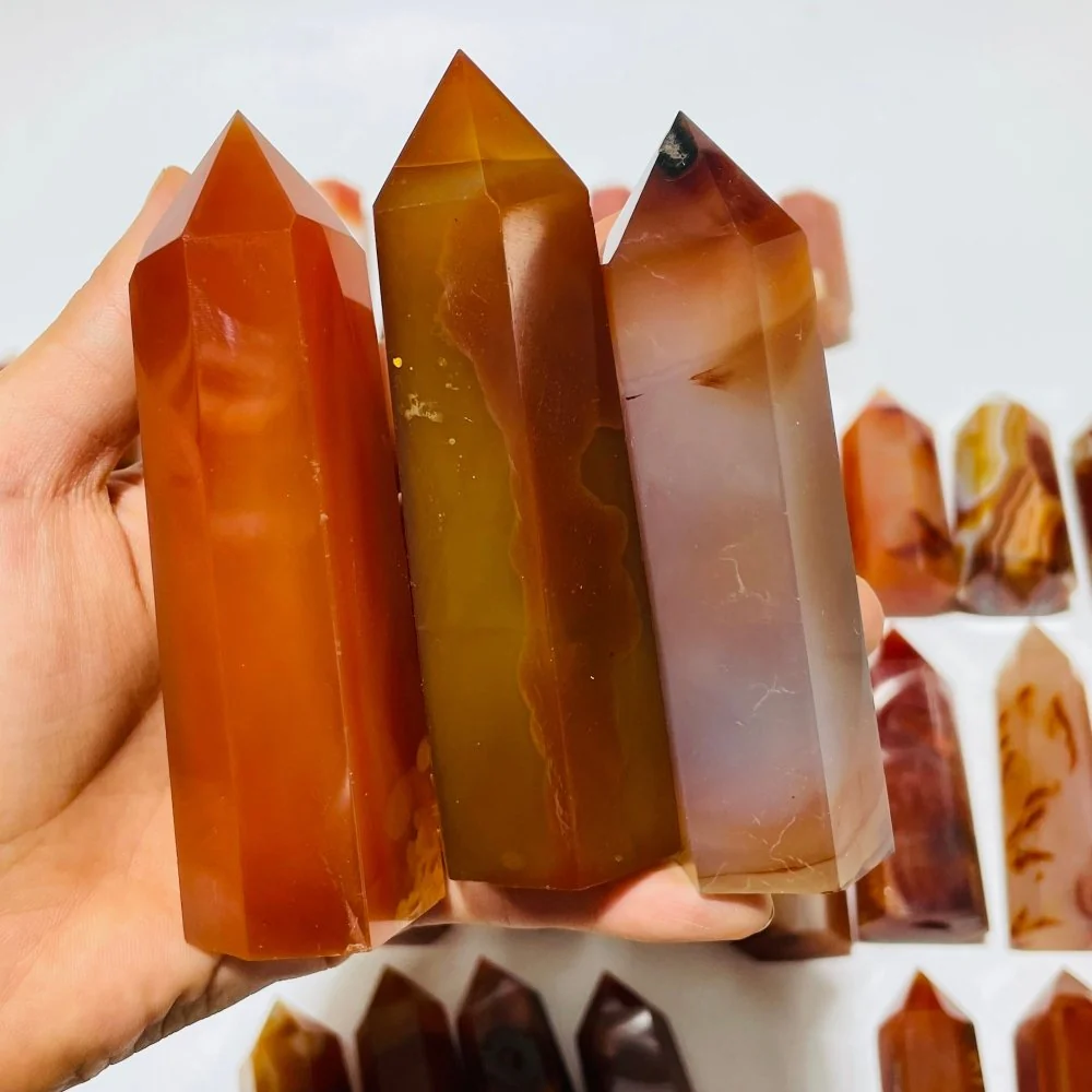 41 Pieces Fat Carnelian Tower Points - Image 3