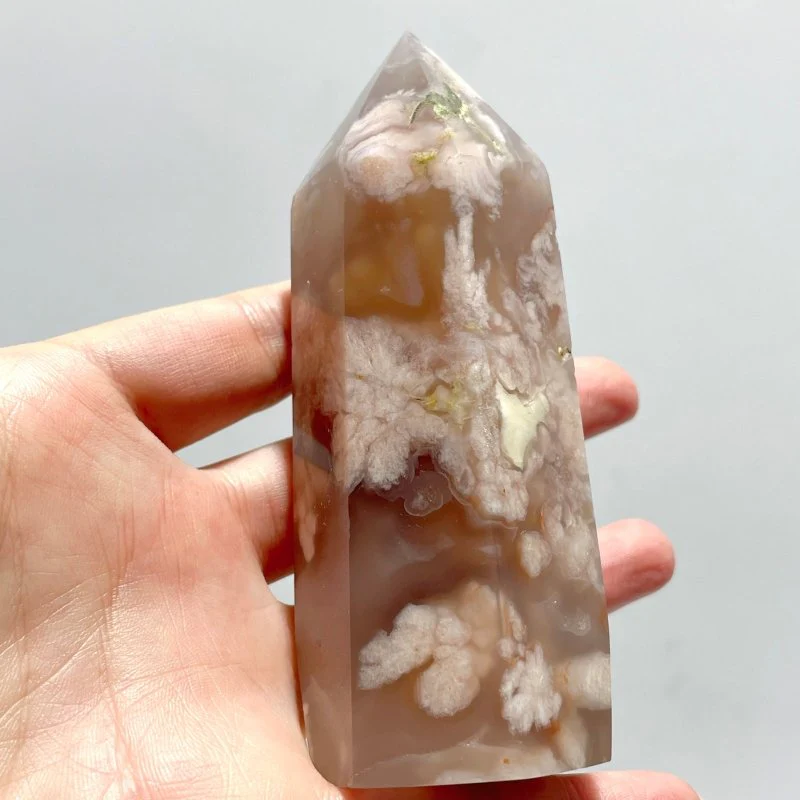 32 Pieces Fats Sakura Flower Agate Tower Points - Image 2