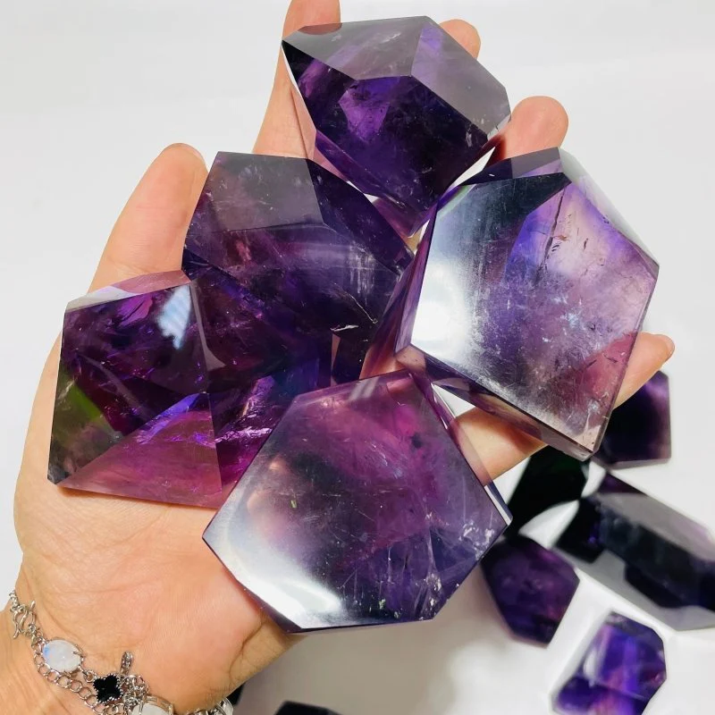 26 Pieces High Quality Brazil Amethyst Free Form - Image 9