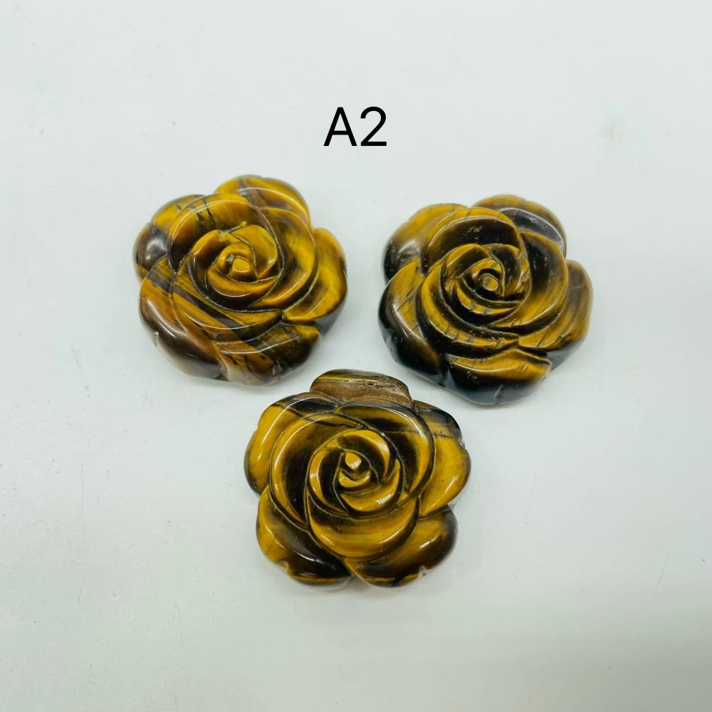 2Types Tiger Eye Flower Carving Wholesale - Image 4