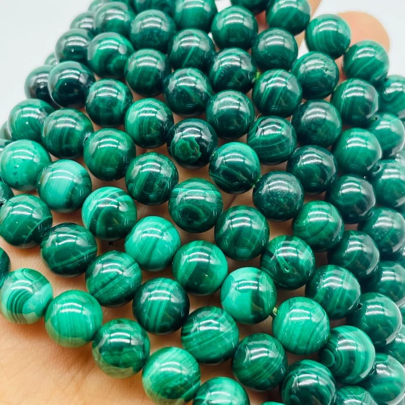 0.3in(8mm) High Quality Malachite Bracelet Wholesale - Image 2