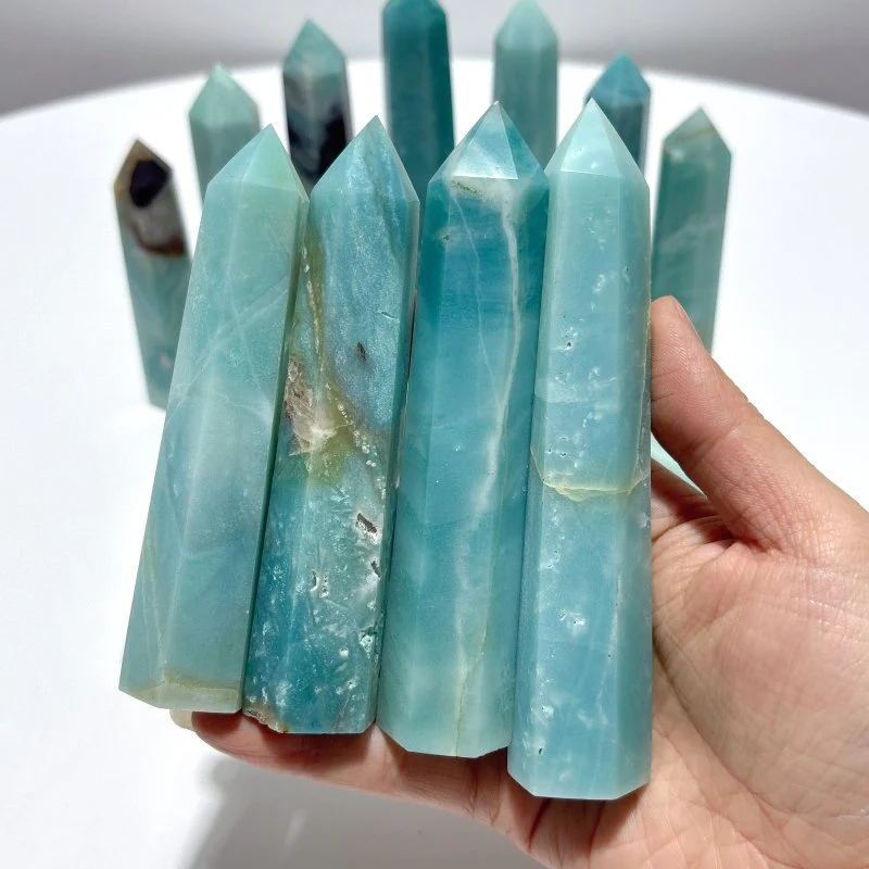 3.5-5.1in Caribbean Calcite Towers Wholesale - Image 4