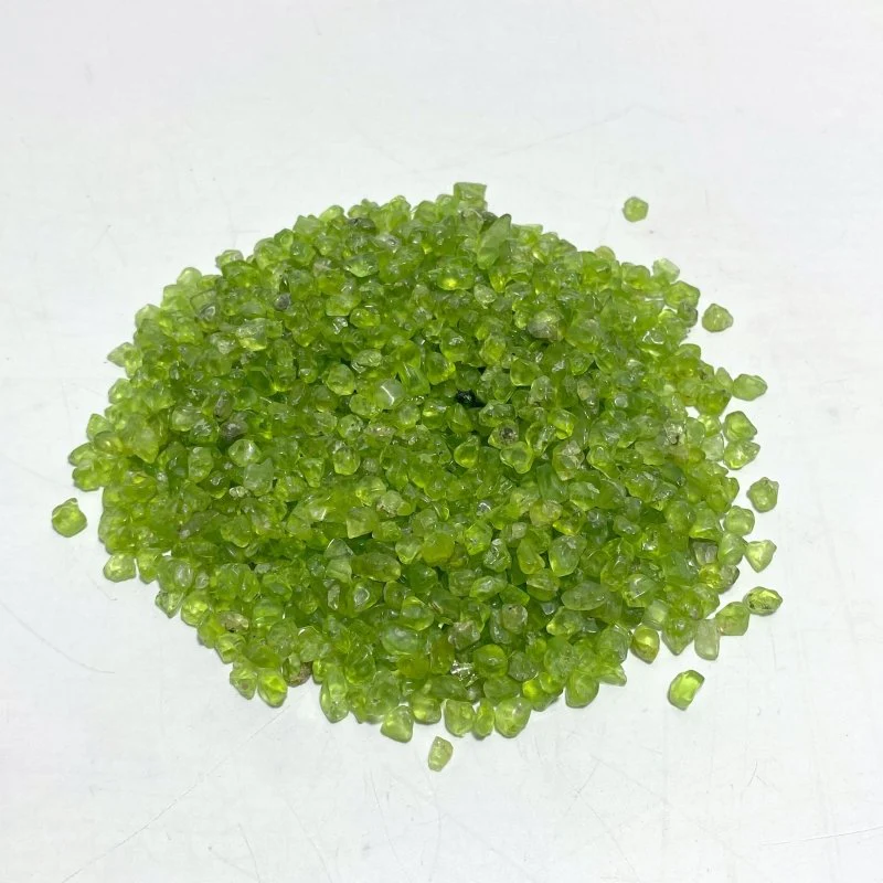 3.96kg High Quality Clear Peridot Gravel Chips - Image 3