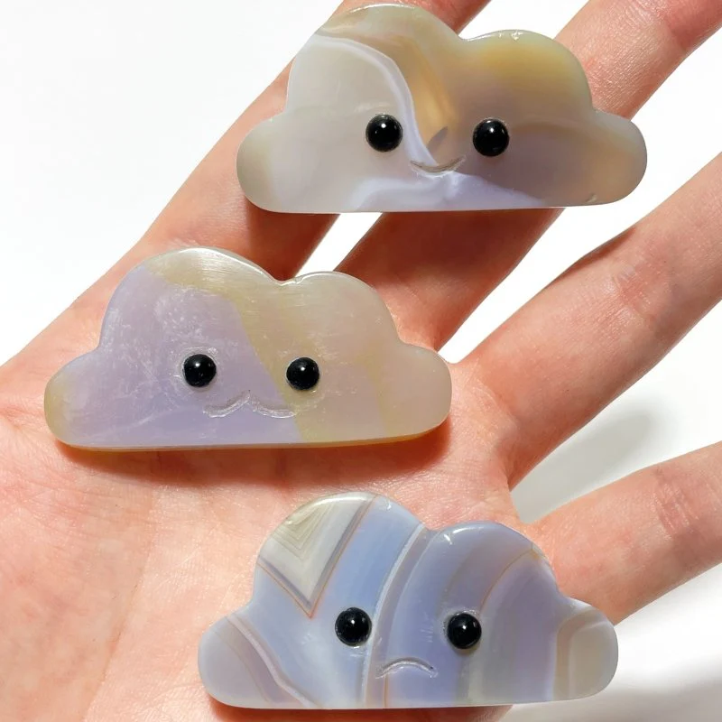 3 Expressions Mixed Agate Clouds Carving Wholesale - Image 6