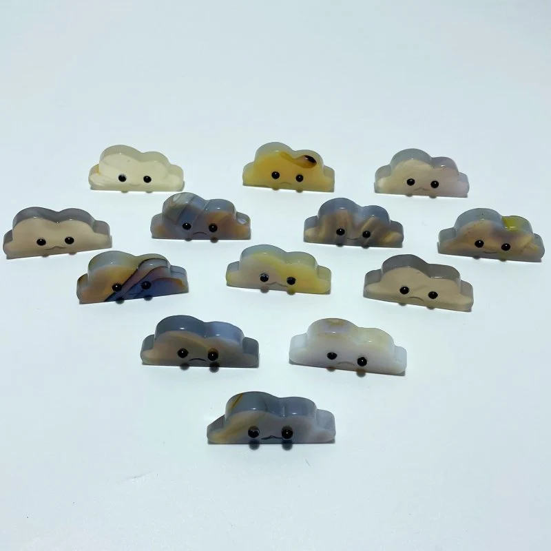 3 Expressions Mixed Agate Clouds Carving Wholesale - Image 8