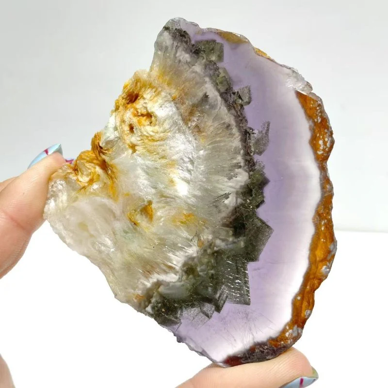 3 Pairs Fluorite Mixed Pyrite Butterfly Wing With Stand #7 - Image 4