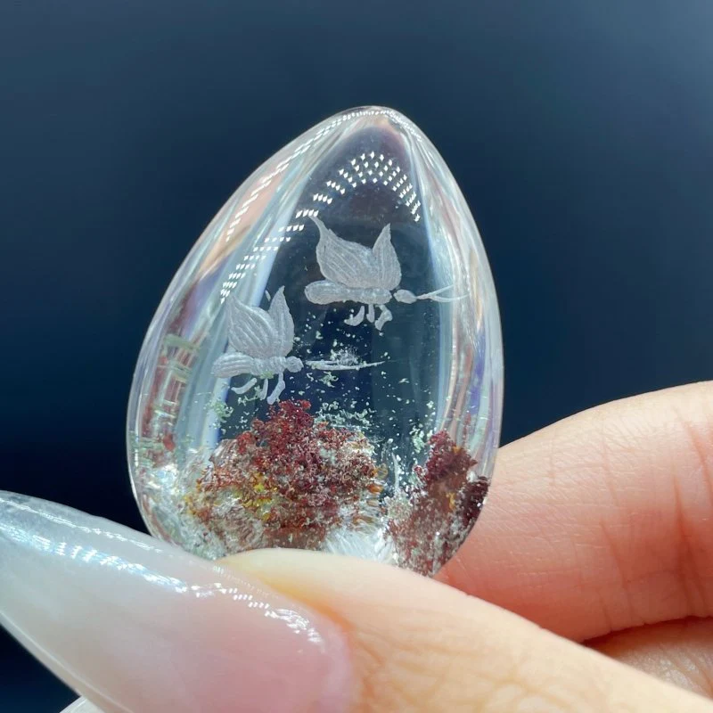 5 Pieces Butterfly Garden Quartz Inner Scene Carving - Image 6