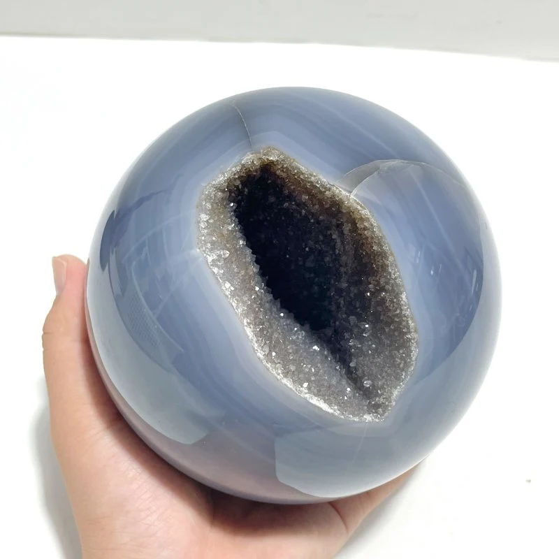 4 Pieces Geode Druzy Agate Spheres Ball - Image 4
