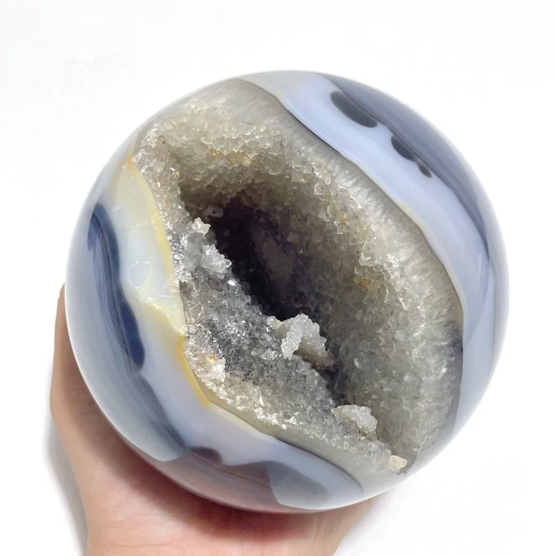 4 Pieces Geode Druzy Agate Spheres Ball - Image 5