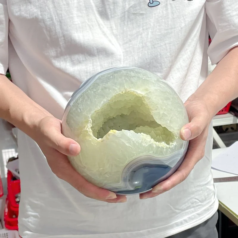 Large 18.5CM Geode Druzy Agate Spheres Ball