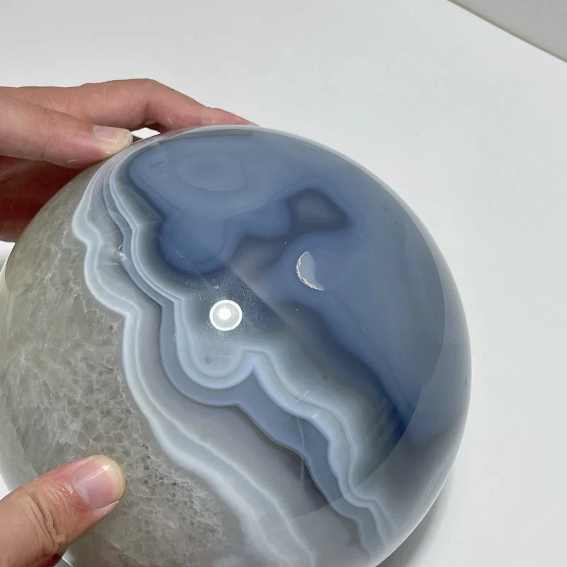 Large 18.5CM Geode Druzy Agate Spheres Ball - Image 3