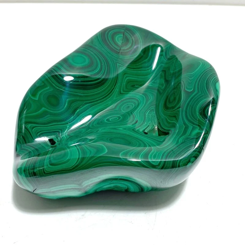 3 Pieces High Quality Polished Malachite Free Form - Image 2