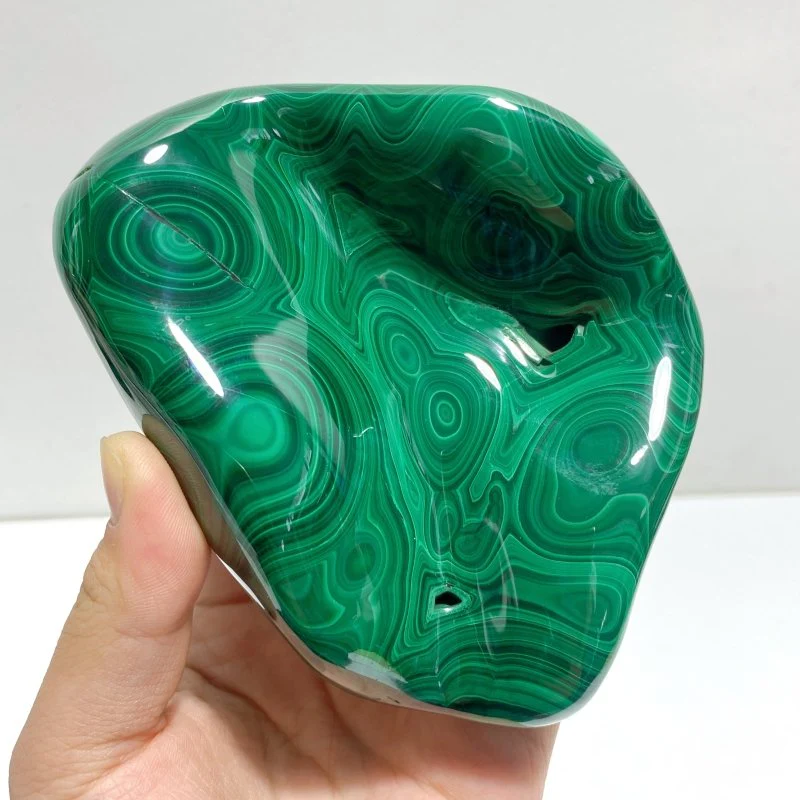 3 Pieces High Quality Polished Malachite Free Form - Image 6