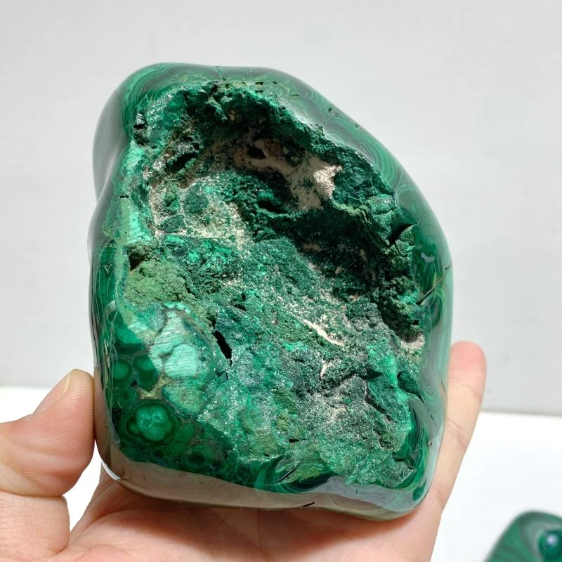 3 Pieces High Quality Polished Malachite Free Form - Image 7