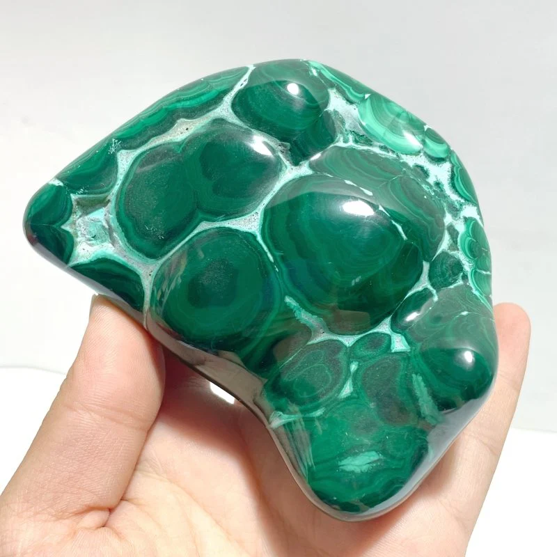 3 Pieces High Quality Polished Malachite Free Form - Image 3