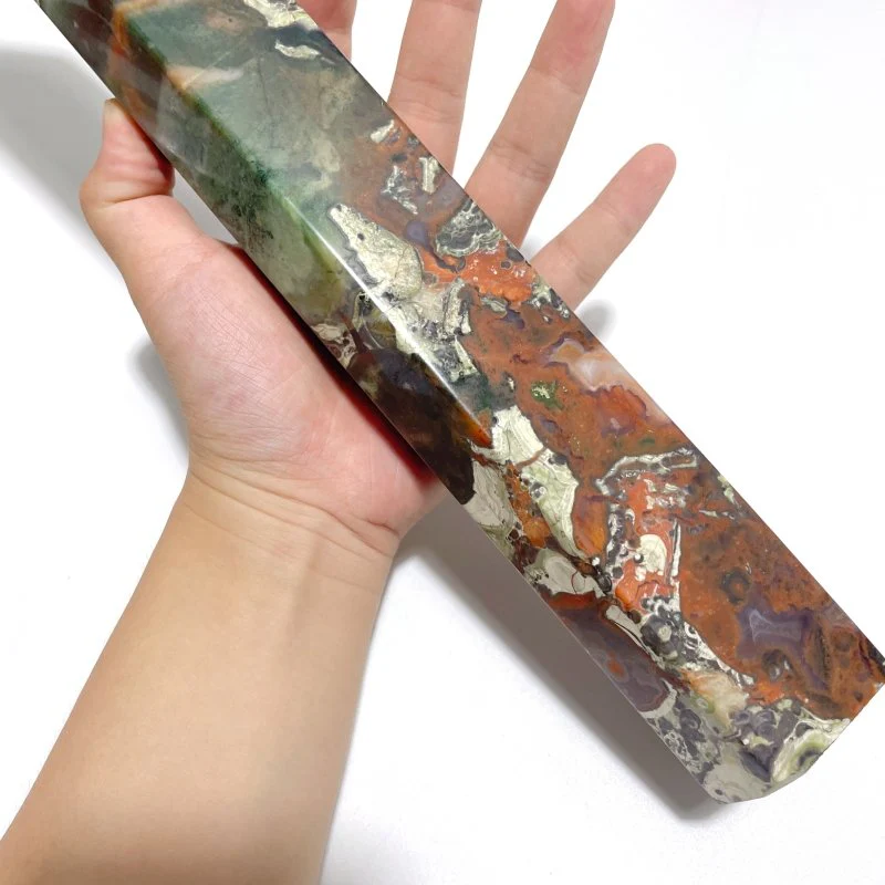 3 Pieces Tall China Agate Tower Point - Image 4