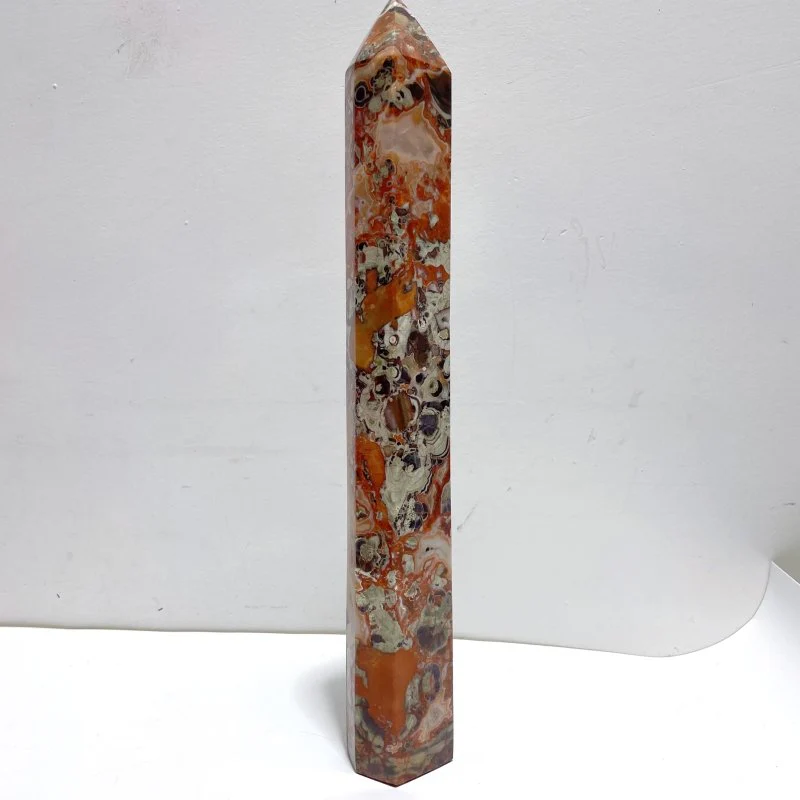 3 Pieces Tall China Agate Tower Point - Image 5