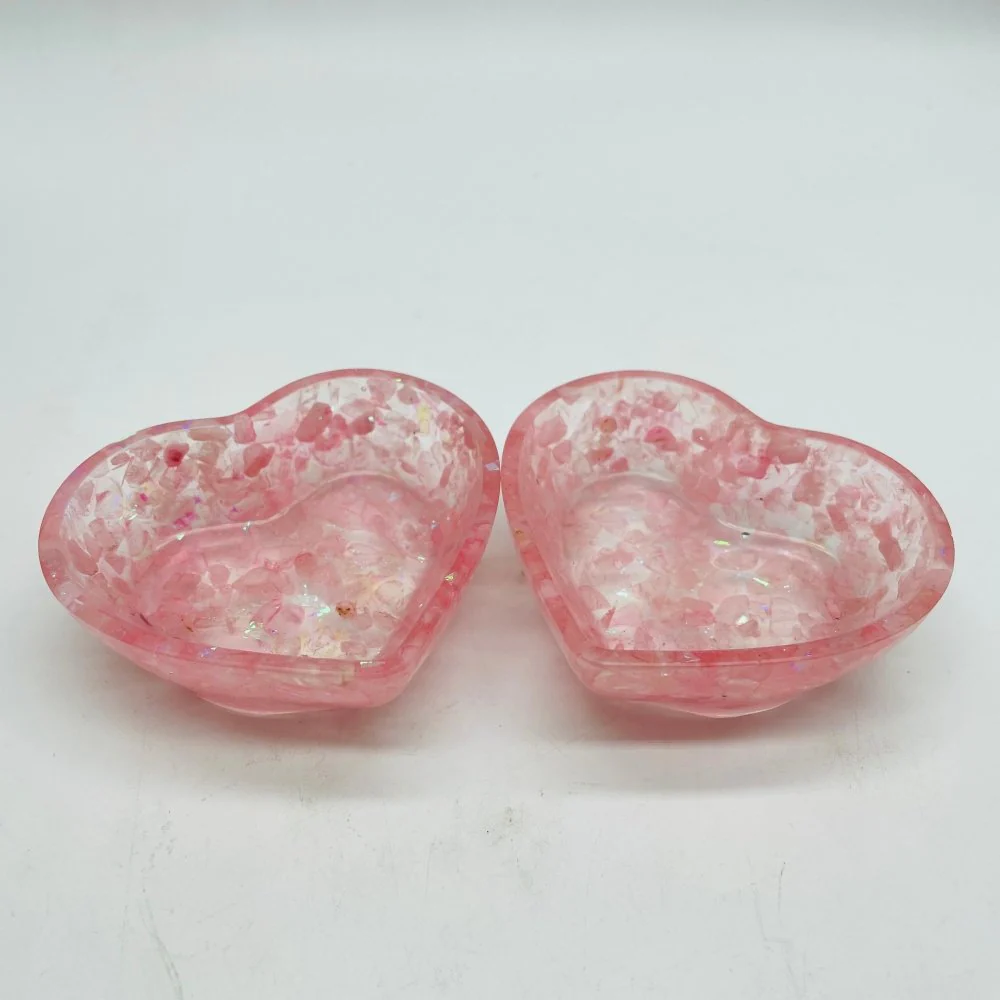 6 Types Resin Amethyst&Garnet Malachite Chips Gravel Heart Bowl Wholesale - Image 7