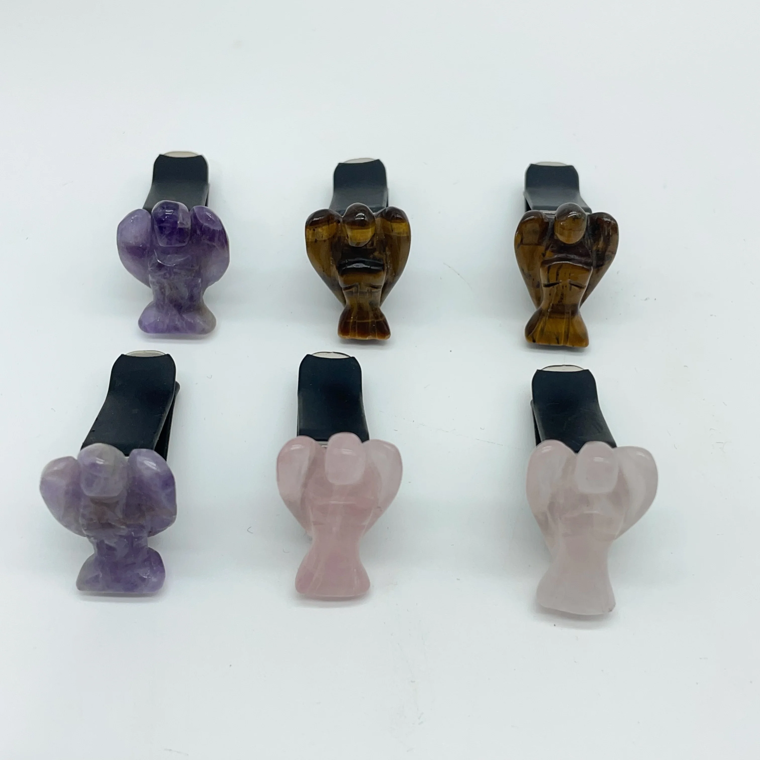 3 Types Angel Carving Crystal Car Air Vent Clips Wholesale - Image 5