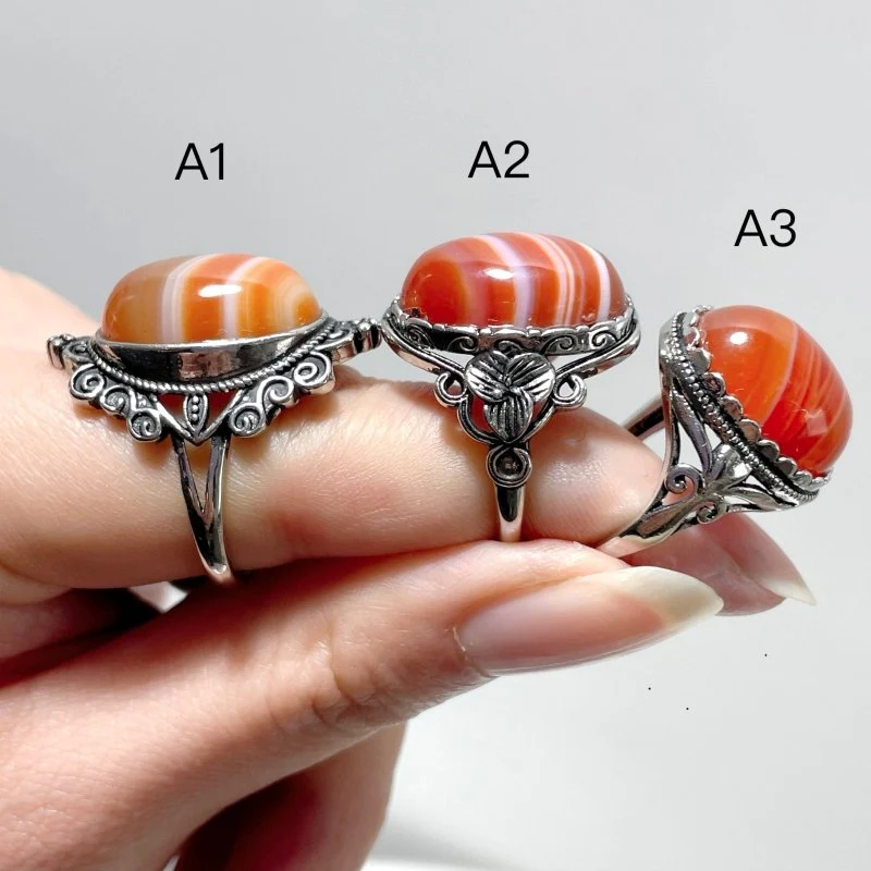 3 Style Vintage Carnelian Ring Wholesale - Image 2