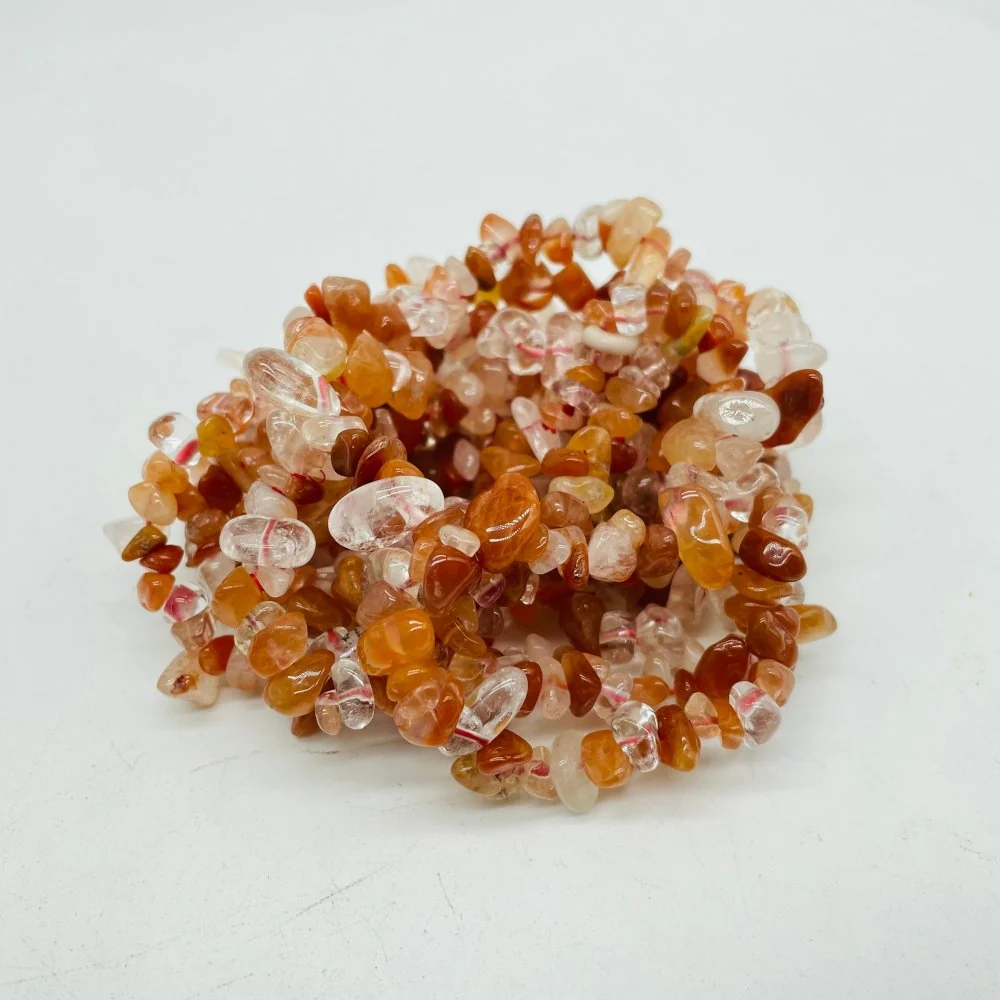 3 Types Chip Bracelet Moonstone Lepidolite Fire Quartz Wholesale - Image 4