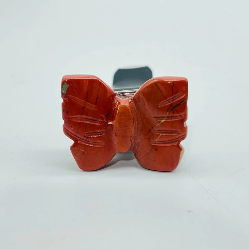 Butterfly Crystal Car Air Vent Clips Car Accessories Rose Quartz Red Jasper - Image 3